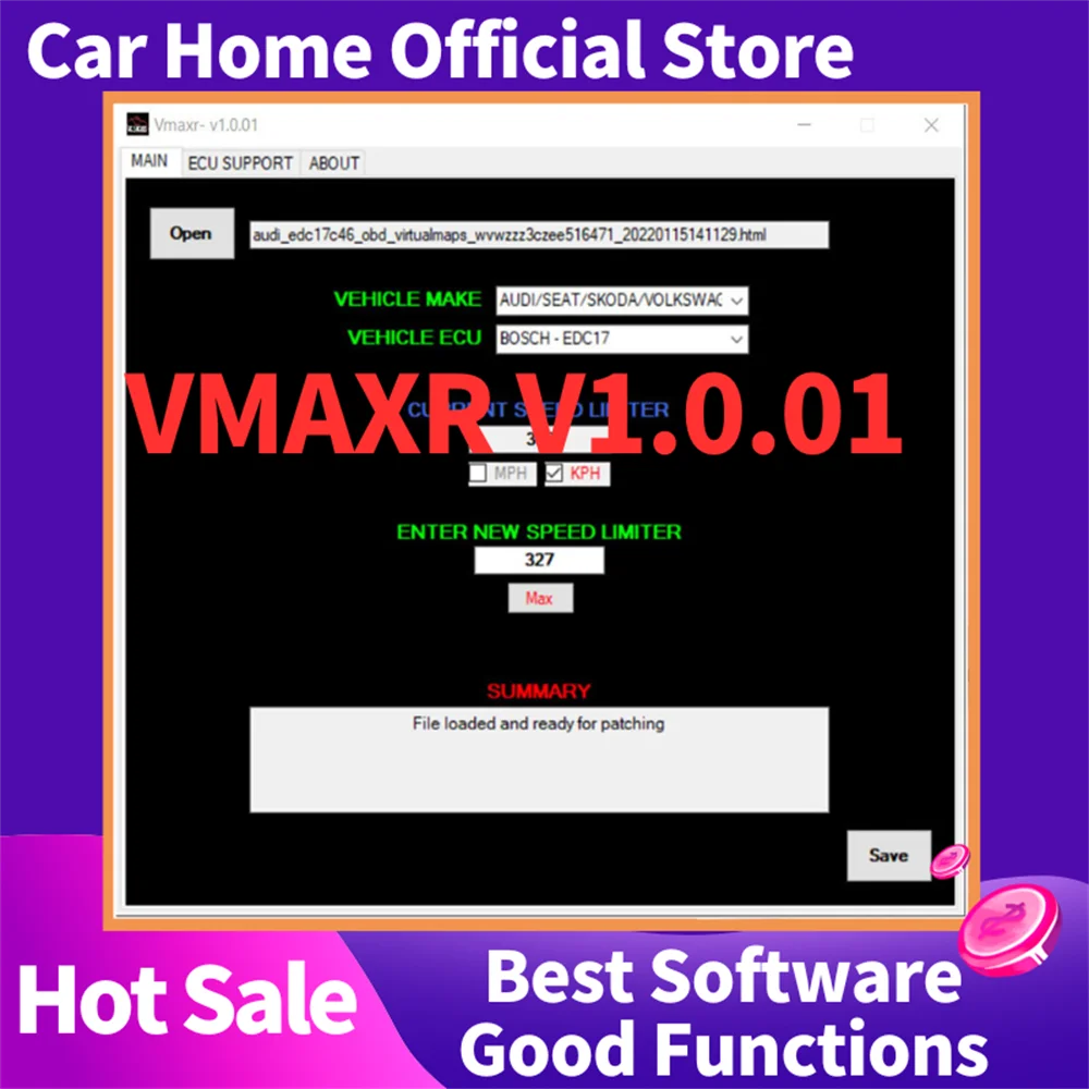 VMAXR  Software Tuning the Newest Version Car Repair Tools Support Multi-Brands For Au-di For BWM For FIAT