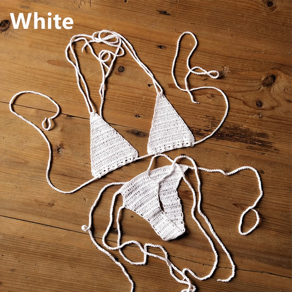 Embrace Freedom In Women's Sexy Hand Crochet Bikini Swimwear Ensemble Beach Bohemian Beauty Sun-Kissed Elegance Women's Swimsuit