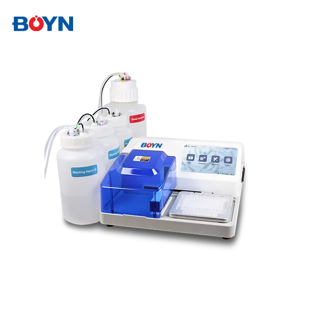 Equipo de preprocesamiento de laboratorio Arandela automática de microplacas para placa ELISA