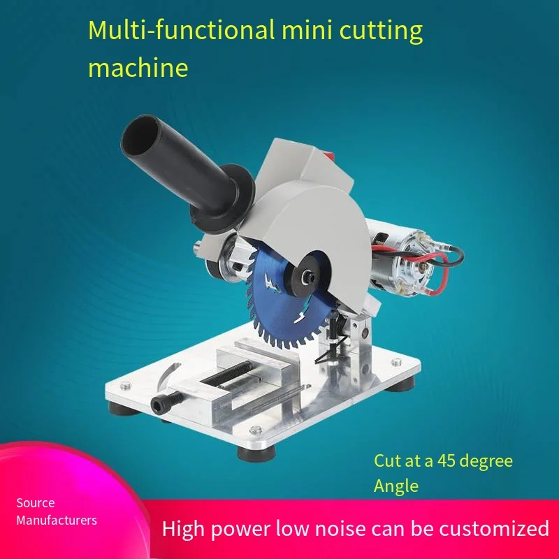 

Многофункциональная режущая машина 12 В/24 В, домашняя маленькая настольная миниатюрная Деревообработка, камень, сталь и пластик, электрическая пила 081