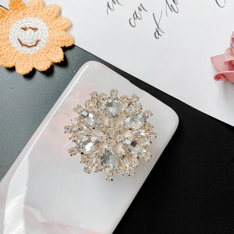 Anneau de support de téléphone en brique d'eau brillante de luxe, support de prise de téléphone pour iPhone, Xiaomi, Samsung, support de poignée de téléphone, support rapide