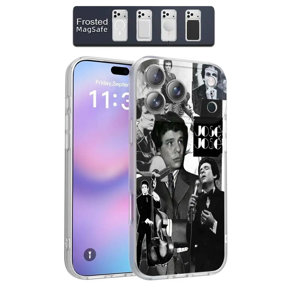 حافظة هاتف J-Jose J-Jose Secretos لهاتف iPhone 17,16,15,14,13,12,11,Pro,Max,Plus,E,Air,Mini Magnetic Magsafe متجمد شفاف