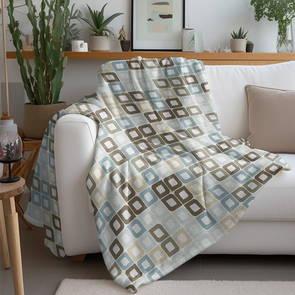 هندسية مبطن رمي بطانية أريكة غطاء سرير وسادة الزخرفية لينة الدافئة المفرش الفراش لغرفة المعيشة غرفة نوم