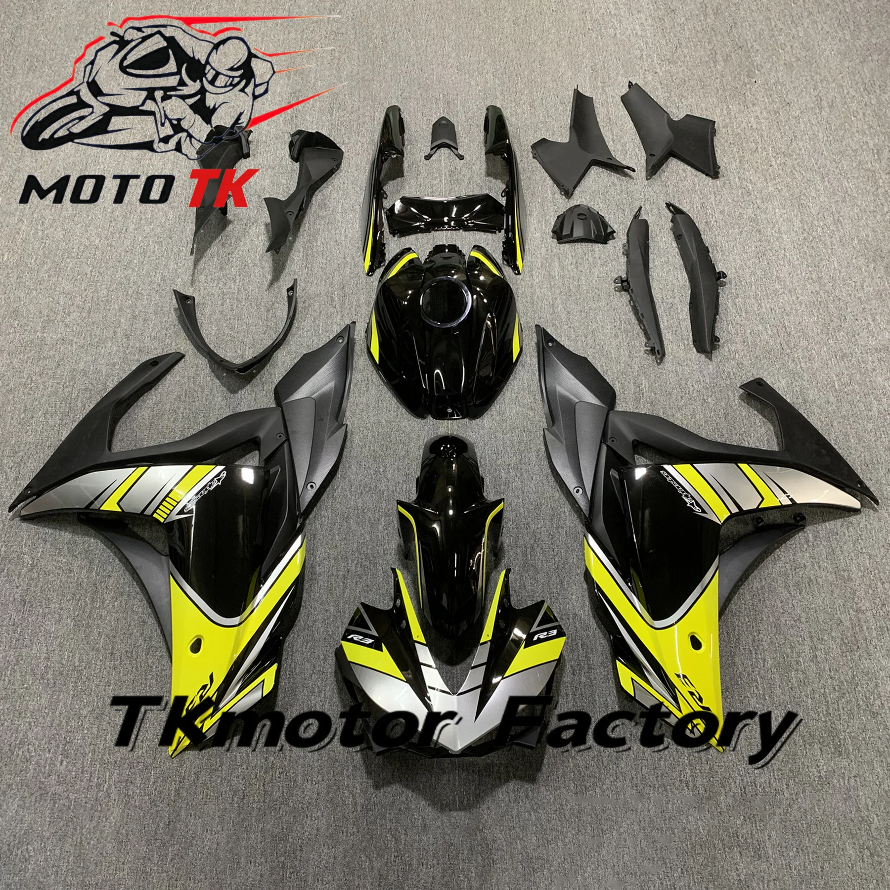 Bodywork fairing kit Sturdy ABS Plastic For Yamaha YZF-R25 YZF-R3 2014-2018 Motorcycle Fairing kit Full fairing kit