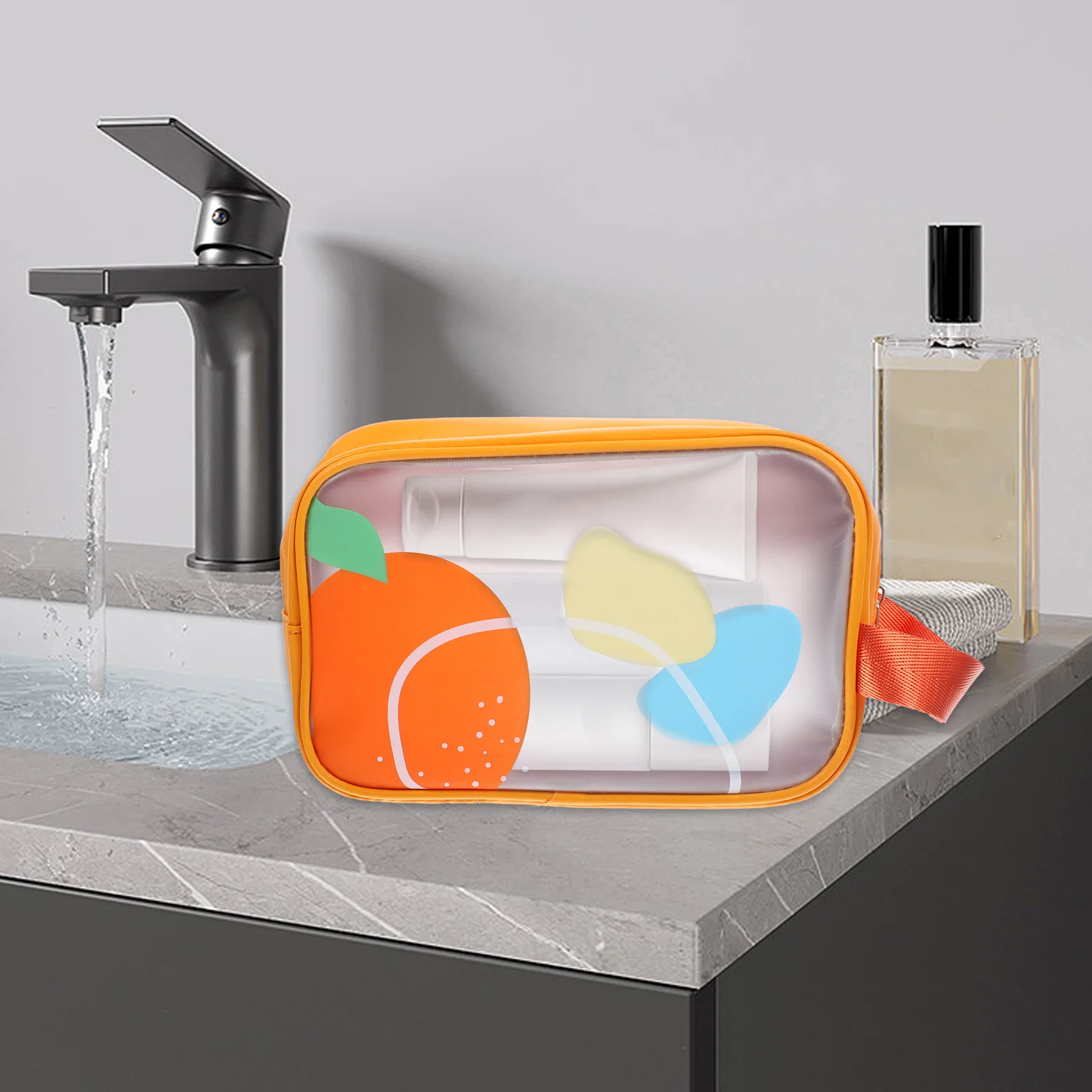 

Waterproof Bag Large Capacity Travel Toiletry Organizer with Dry Wet Separation for Makeup Electronics Swimwear Clear