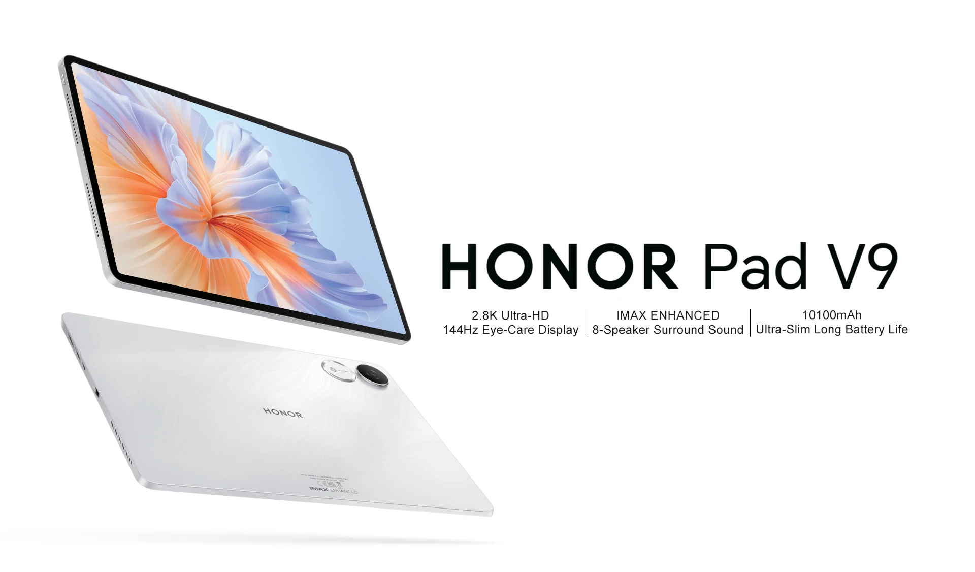 HONOR Pad V9 Global Version 11.5'' 2.8K 144Hz Eye Care Tablet Dimensity 8350 Elite 10100mAh Battery 66W FastCharging Android 15