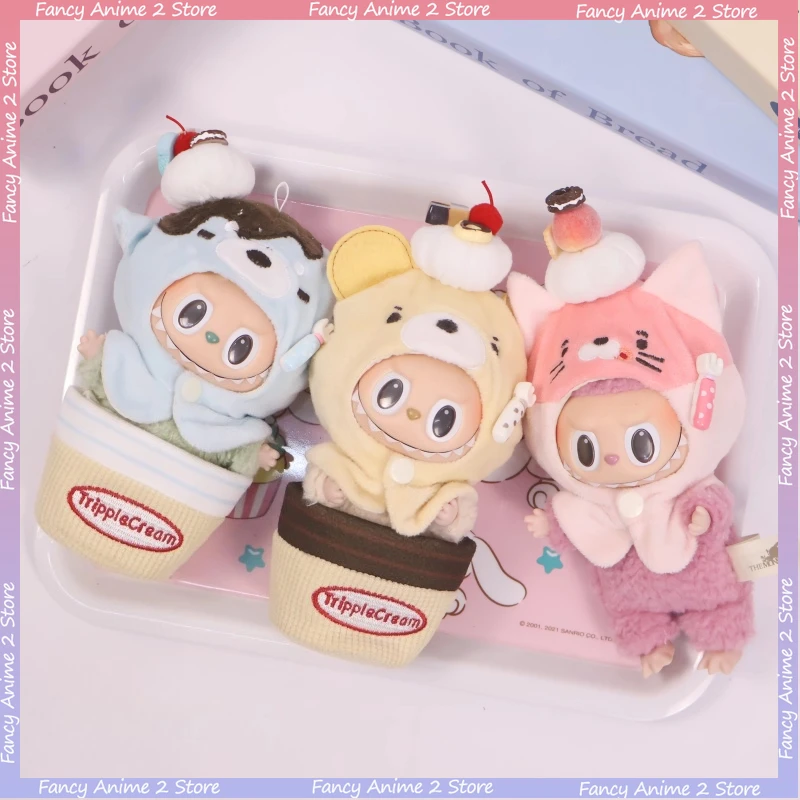

Новое милое животное мороженое ‌ Одежда, наряды для V1 V2 V3 Labubu, мини-плюшевая кукла, модные головные уборы, нарядные аксессуары для кукол Kawaii