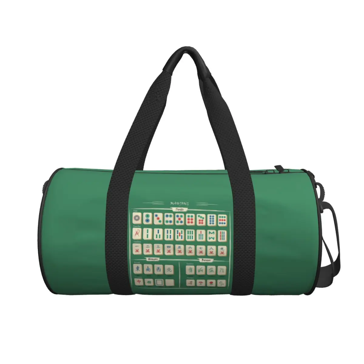 

Большая спортивная сумка Mahjong с узором плитки, многофункциональная дорожная сумка Duffle, сумки для фитнеса