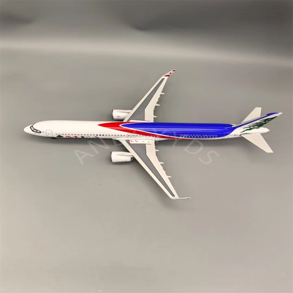 1:100 44CM For Airbus A321 NEO MEA Airlines Toy Planes 321NEO Die