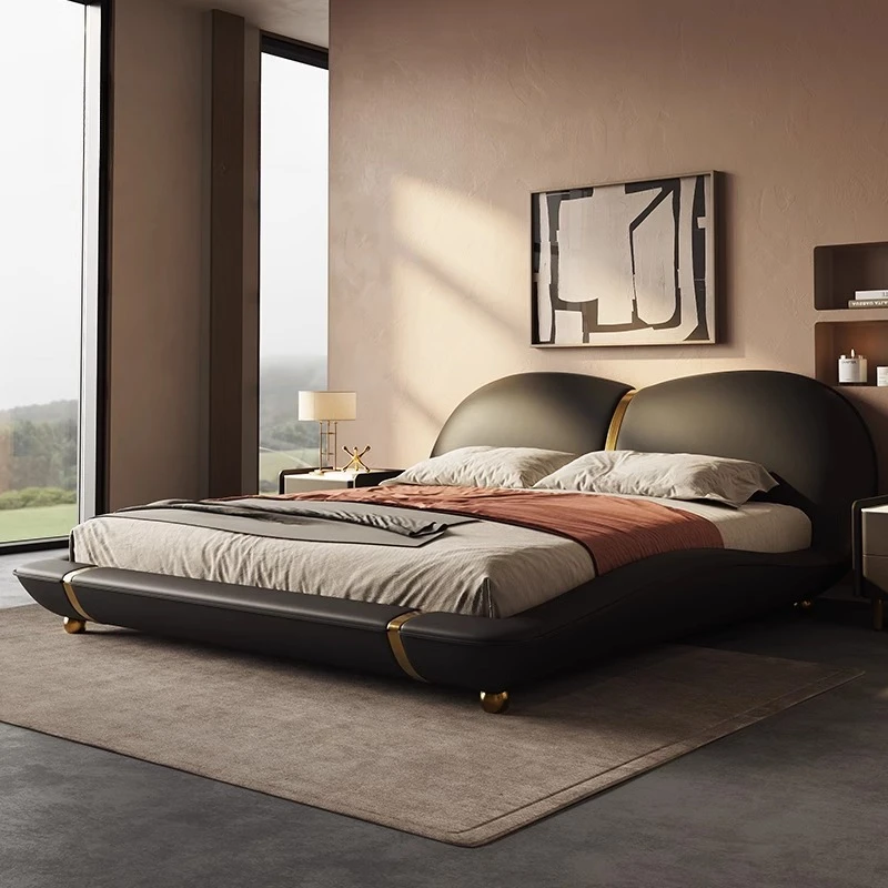 

Ltalian Design Beds Cheap Aesthetics Comfortable Fashionable Beds Simple Vintage Crown Beauty Wood Cama Casal Bedroom Furniture