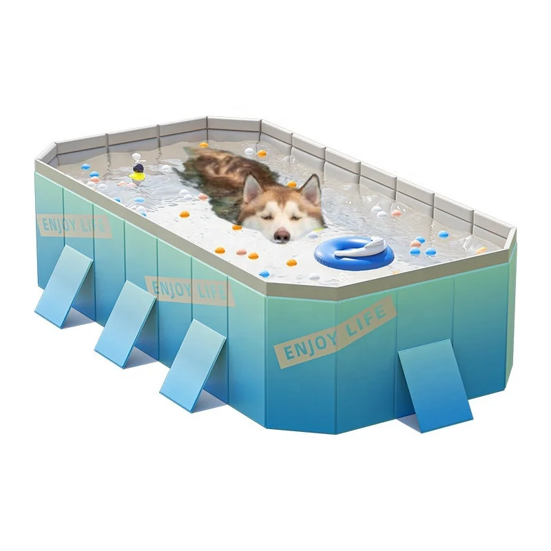 

USMILEPET New Design Dog Pool With Unique Octagonal Design Scratch Resistant Extra Large Pet Bathtub For Dog Pool Indoor Outdoor