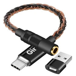 Cx dac USB C için 3.5mm ses adaptörü CX31993 pro çip USB tip C için 3.5mm kulaklık Aux Jack Dongle amplifikatör DAC kablo kordonu