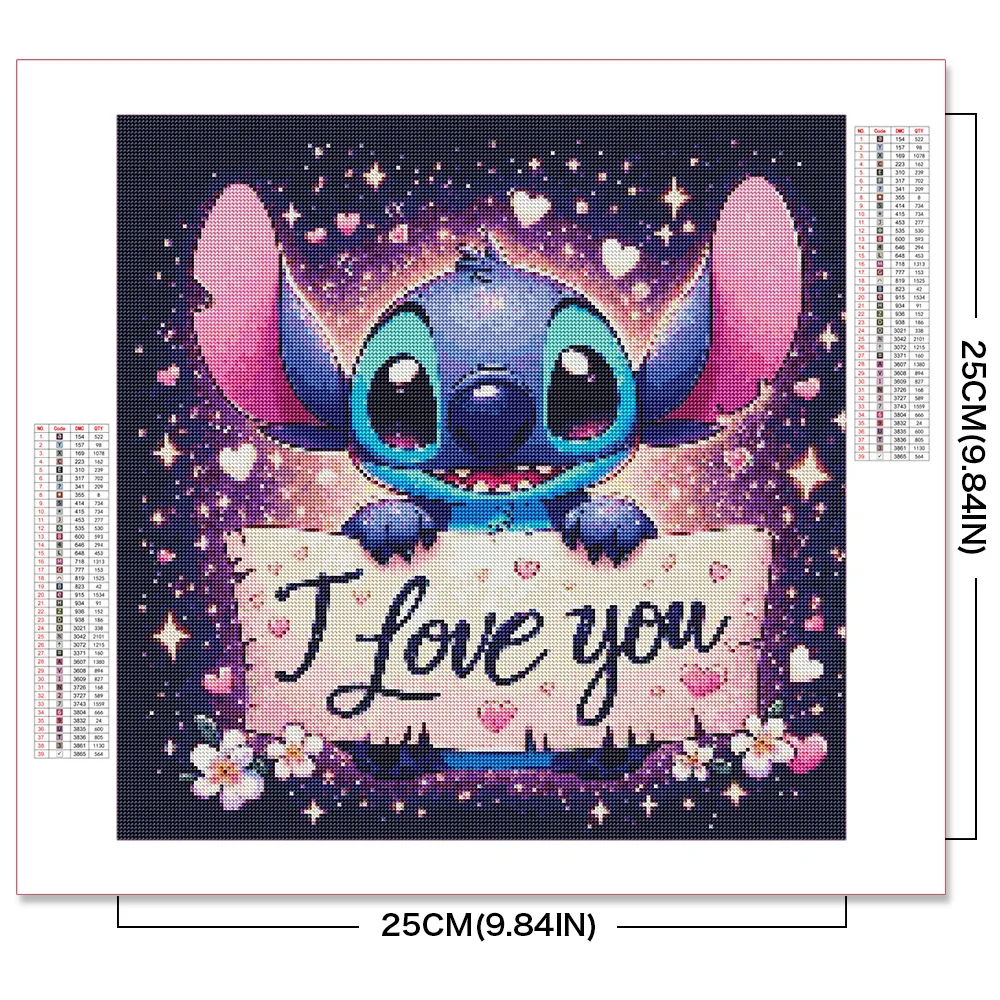 Disney New Arrival Diamond Mosaic Stitch Adult Craft Painting Cartoon Sale Diamond Embroidery 30*30cm 5D Children's Room Decor