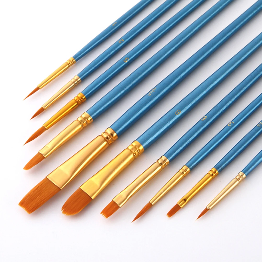 

20pcs Painting Brush Sets Nylon Brushes for Oil Acrylic Watercolor Art Supplies Beginners Artists Tools