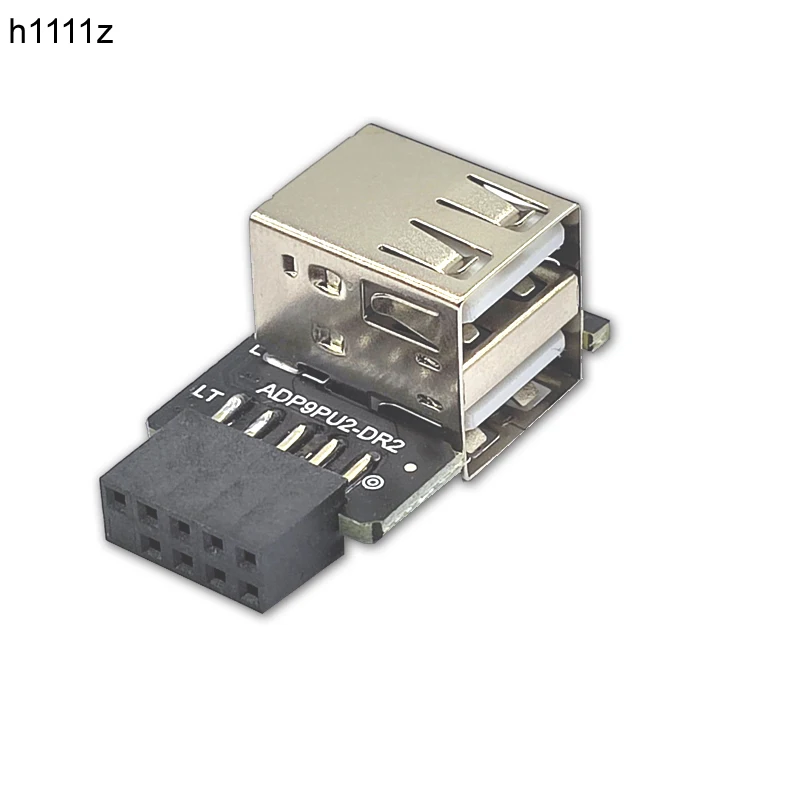 9Pin ช่องเสียบอะแดปเตอร์ USB 2พอร์ตเมนบอร์ดภายในแบบไรเซอร์9Pin ตัวเมียเป็นแบบสอง USB2.0สำหรับอุปกรณ์ USB