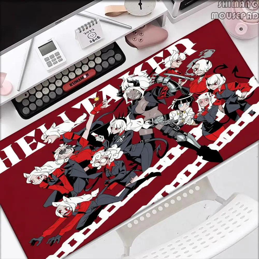 

Anime Mousepad Helltaker XXL Gamer Gaming Mouse Pad PC Computer Otaku Locking Edge DIY Customized Photo Laptop Notebook Desk Mat