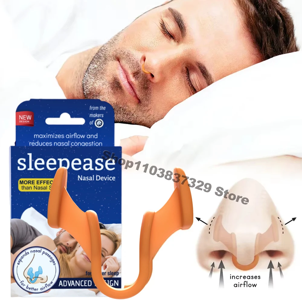 Anti Snore Nasal Dilator Stop Snoring Silicone Nose Clip Sport Easy Breath Nasal Clip Stop Snoring Aid Device Improve Sleeping