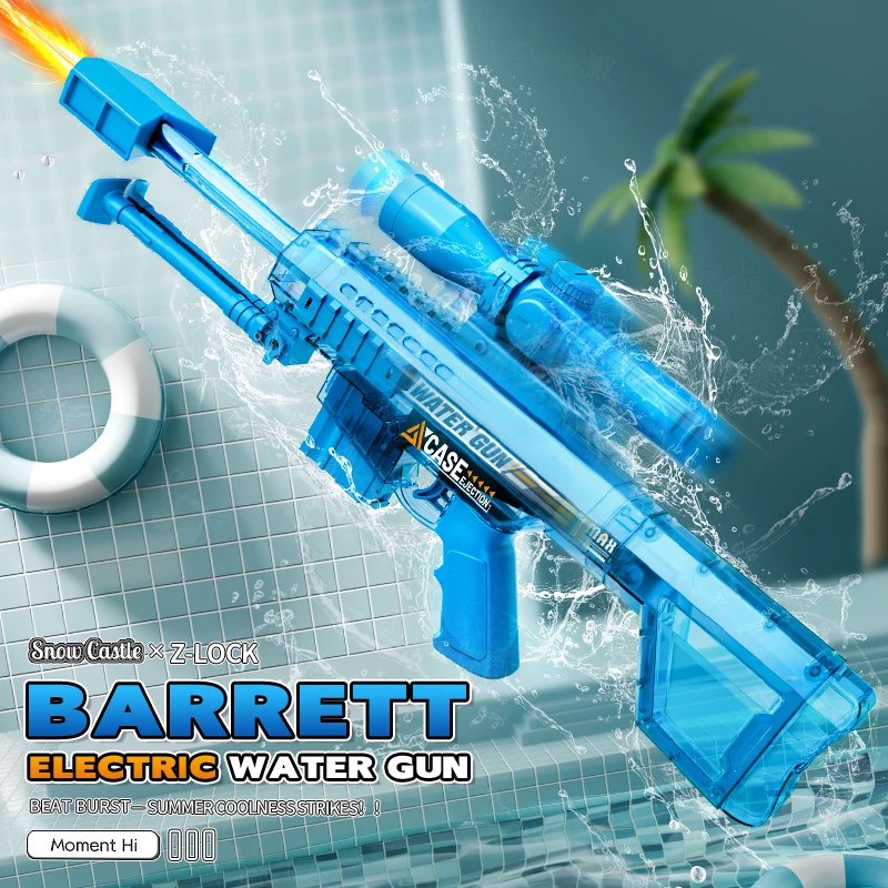 Elektrische Automatische Sniper-Wasserpistole, Sommer-Outdoor-Strand-Schießspiel, Wasserschlacht-Spielzeug für Kinder, Geschenke