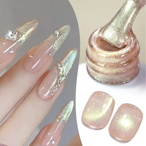 BORN PRETTY 10ml oro gato Gel magnético Ultra brillo plata oro brillo invierno gelatina Color remojo UV LED Gel Nail Art barniz