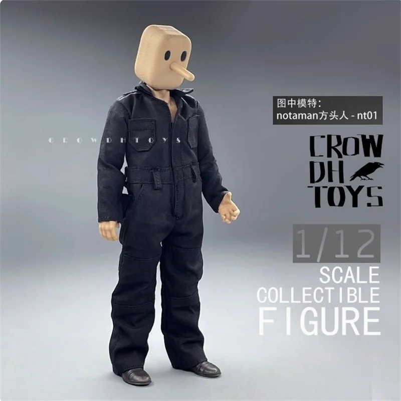 CROW DH TOYS-Vêtements de travail, échelle 1/12, accessoires de soldat, ChimJumpsuit, modèle adapté à 6 figurines d'action, corps en stock