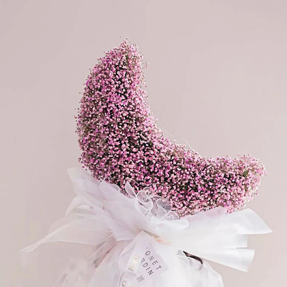 

2Pcs Moon Shape Flower Mud Enhanced Absorbent Sponge DIY Decor Brick Practical Arrangement Supplies Friendly Packaging Tools For