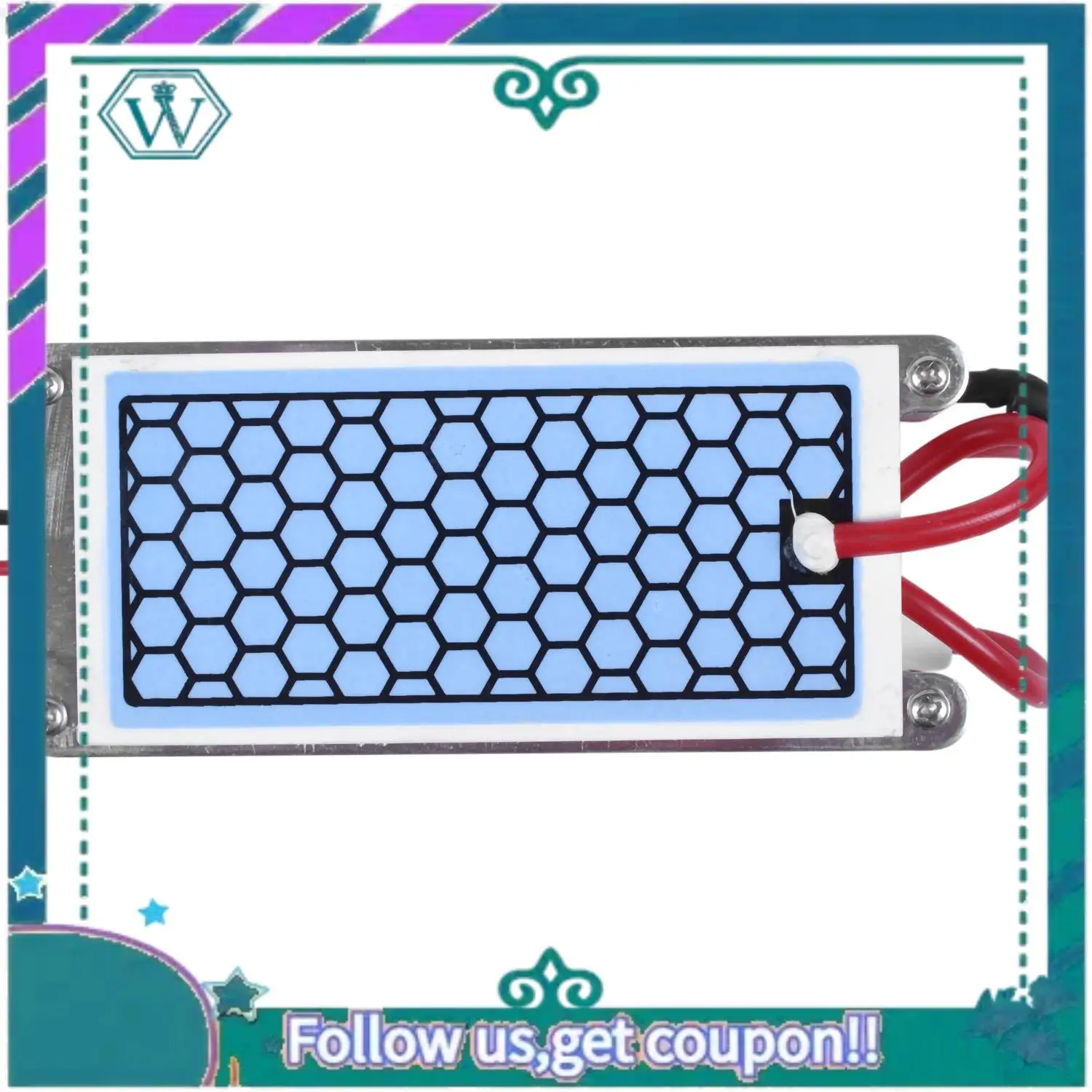 AA92-オゾン発生器車 12V 10 グラムポータブルプレート空気清浄機空気滅菌器車のオゾン空気空気清浄機オゾン発生器臭い