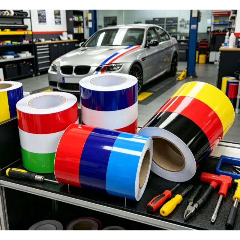 1M personalisierter Autoaufkleber, dreifarbig, für Deutschland, Italien, Frankreich, Russland, Nationalflaggen-Aufkleber, Vinyl-Aufkleber, Styling-Aufkleber