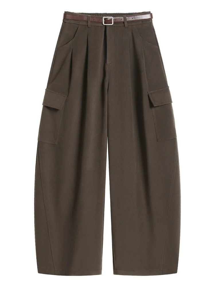 ay Fce Lined Casual Work Pants Women High Waist Straight Leg Commute Sle ket Detail No Ironing Required