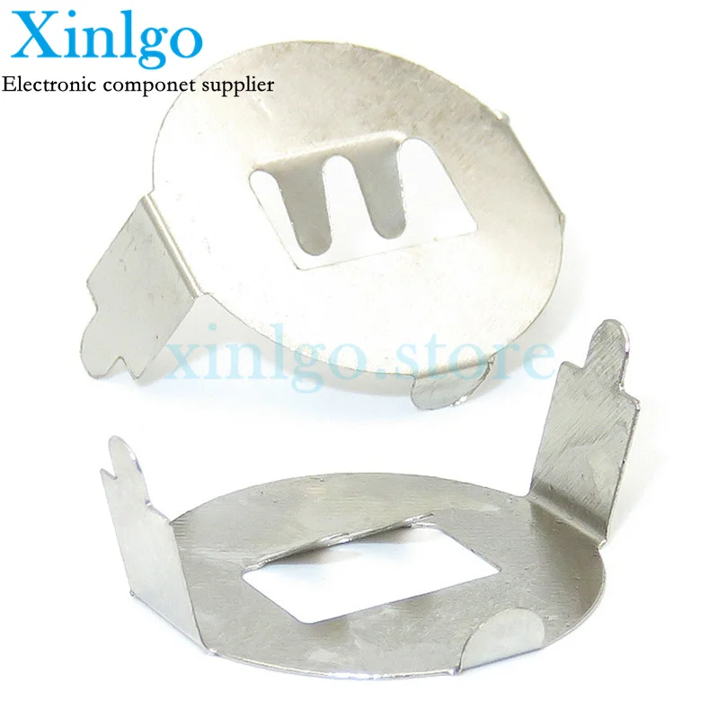 20PCS/LOT CR2032 battery shrapnel double-layer load 2 CR20323V button battery shrapnel, straight-foot Battery Button