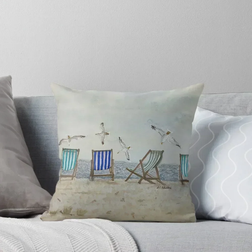 

Seaside Tranquility Throw Pillow Anime autumn decoration Decorative Cushions Christmas s Covers pillow