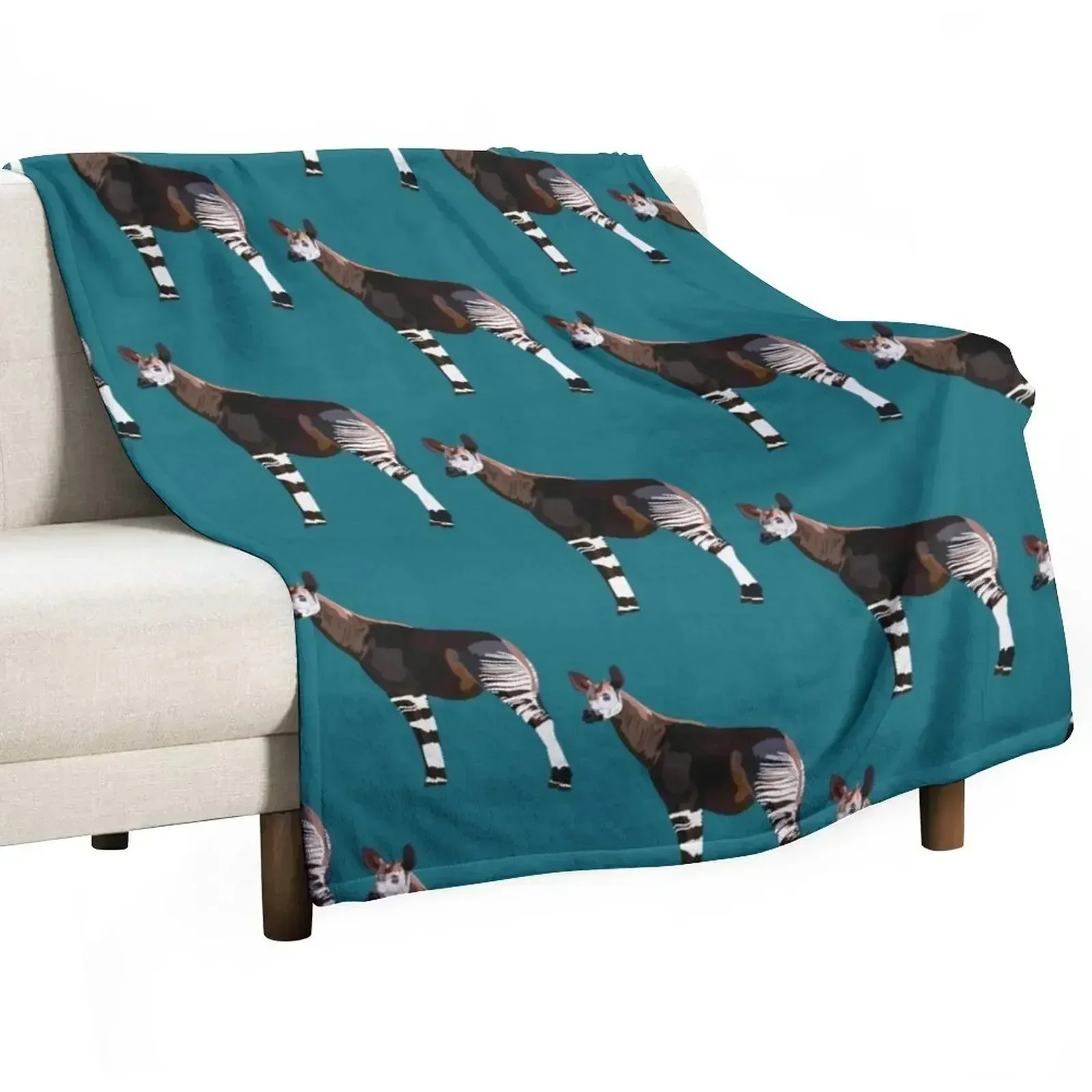 

O is for Okapi Throw Blanket Fashion Sofas For Decorative Sofa decorative Blankets