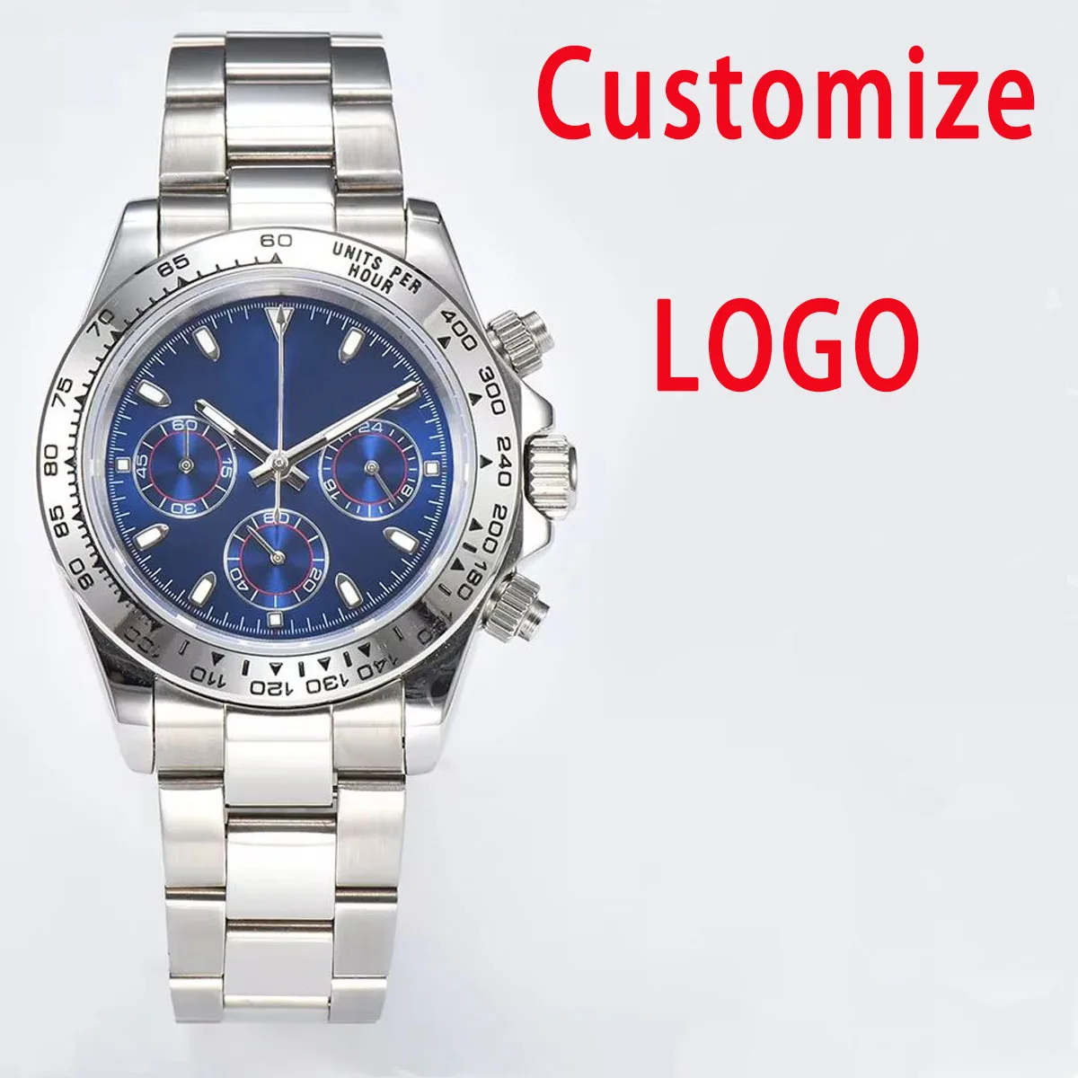 Customized watch Japan VK63 movement watch multi-function dial luminous waterproof high-end men's watches support custom logo 1