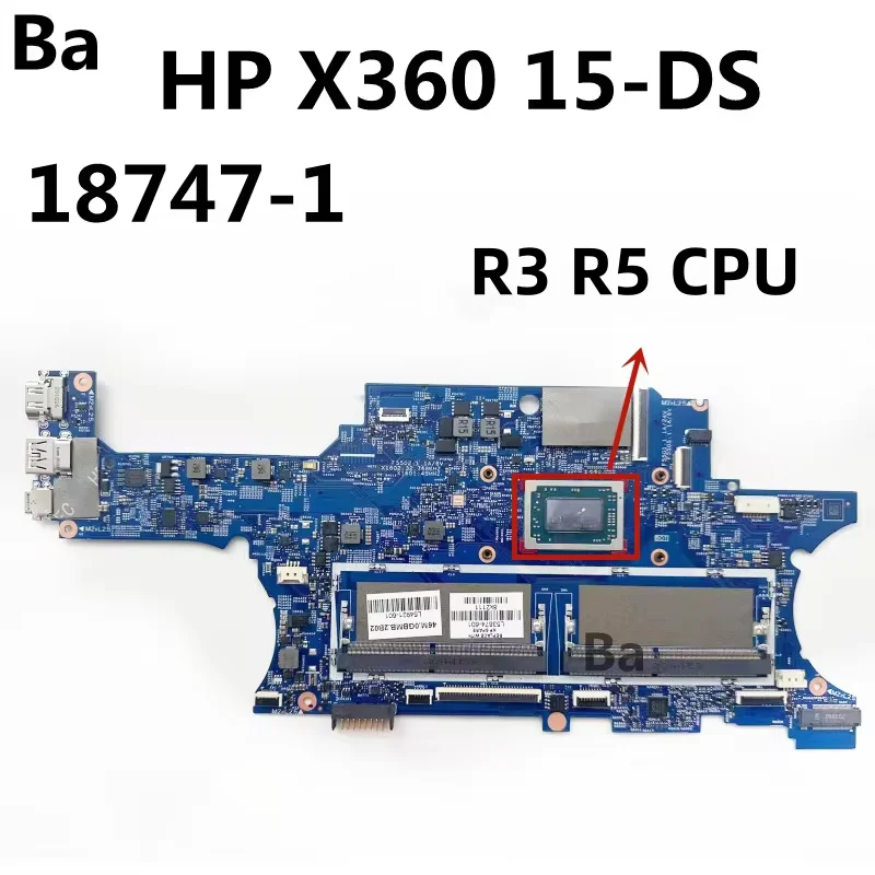 

For HP ENVY X360 15M-DS 15-DS laptop motherboard 18747-1 With AMD Ryzen R3-3300U/R5-3500U/R7-3700U CPU 100% tested