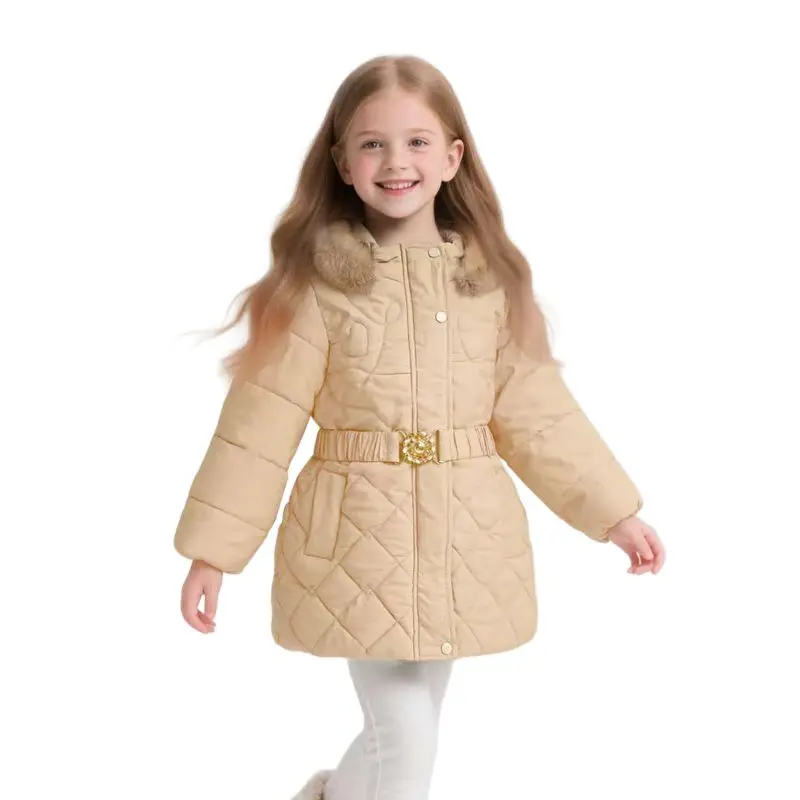 

4-12 Years Children Winter Thicken Down Jacket for Girls Clothing Parka Child Gooded Coat Kids Sport Outwear