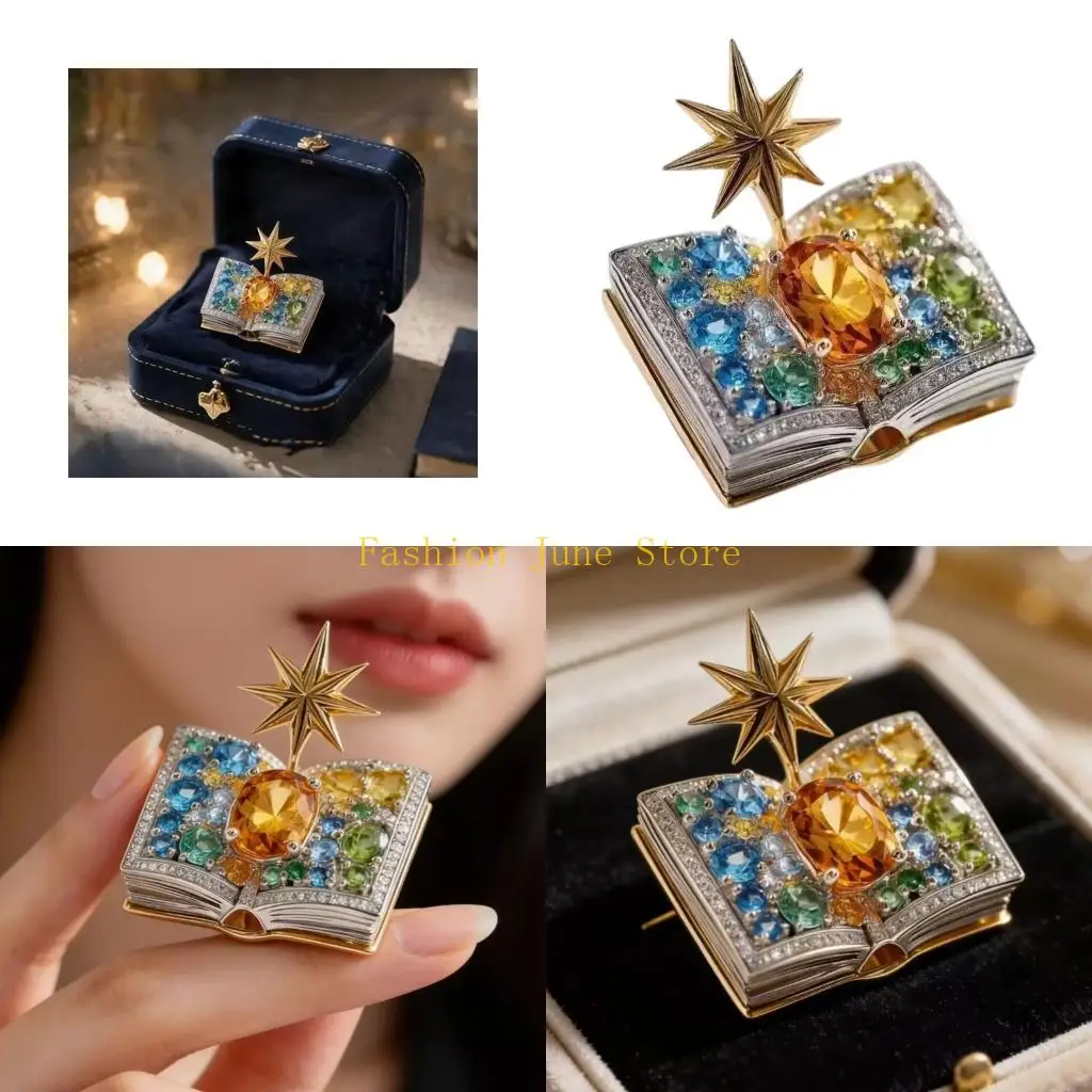 N5KA Delicate Dress Accessory Adorned with Dazzling Rhinestones and Secure Clasp