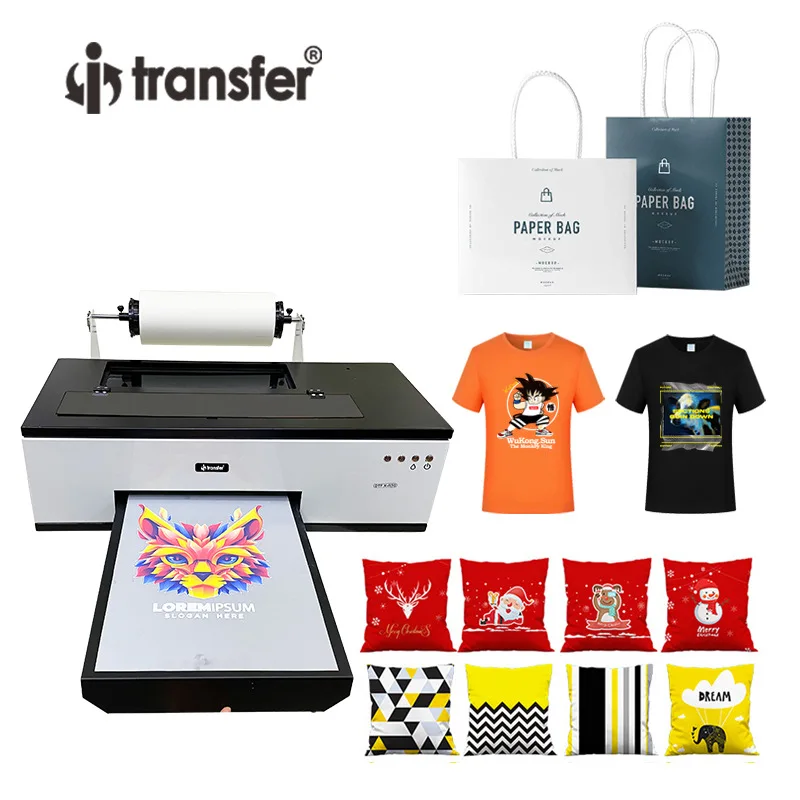 DTF White Ink Offset Heat Transfer L1800 Small DIY Printer with White Ink Stirring Function To Support Coil Printing