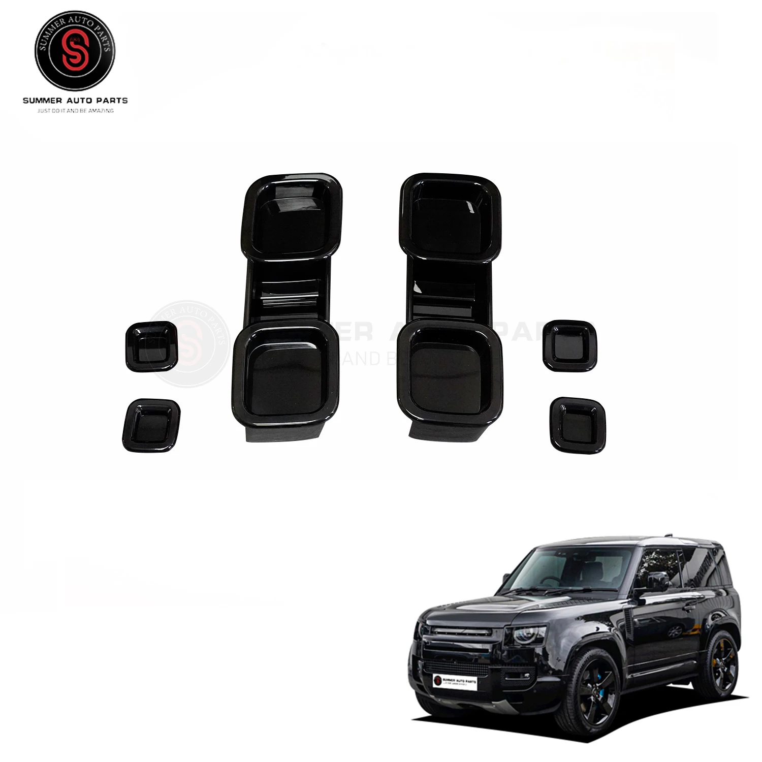 

Car Sale Exterior Accessories Rear Tail Frame Smoke Tail Lamp Cover for Land Rover New Defender 2020-2022