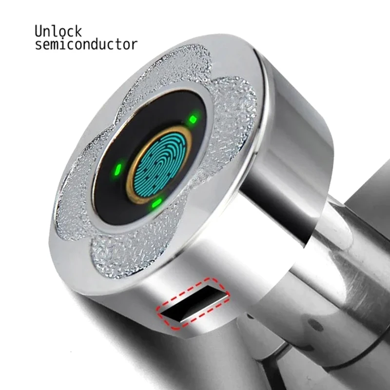 قفل درج ذكي بالكامل ببصمة الإصبع - أمان خزانة إلكتروني مزدوج الباب مناسب لخزائن الأحذية وصناديق البريد