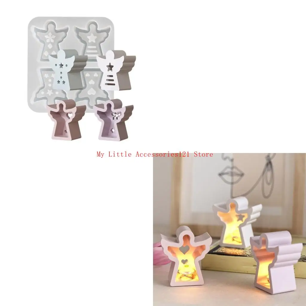 

Silicone Mold for 4 Pattern Angel Light Animal Candlestick Mould