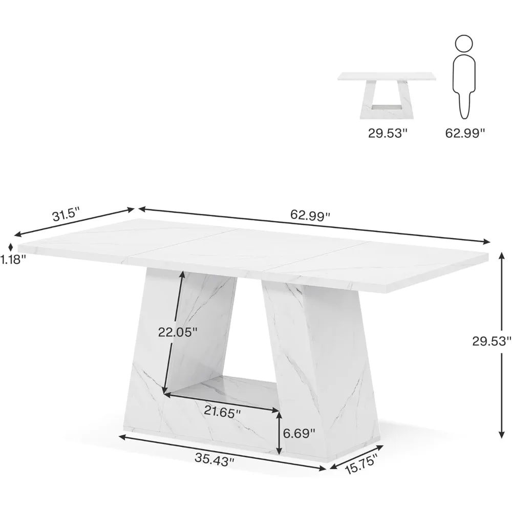 Dining Table for 4 to 6 People, 63