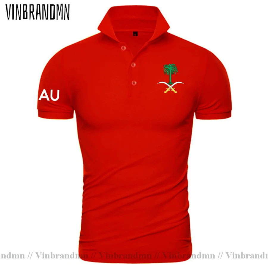 Saudi Arabia Saudi Arabian SA SAU Polo Shirts Mens Newest Fashion Shirts Brands Printed For Country 100% Cotton Nation Team Flag