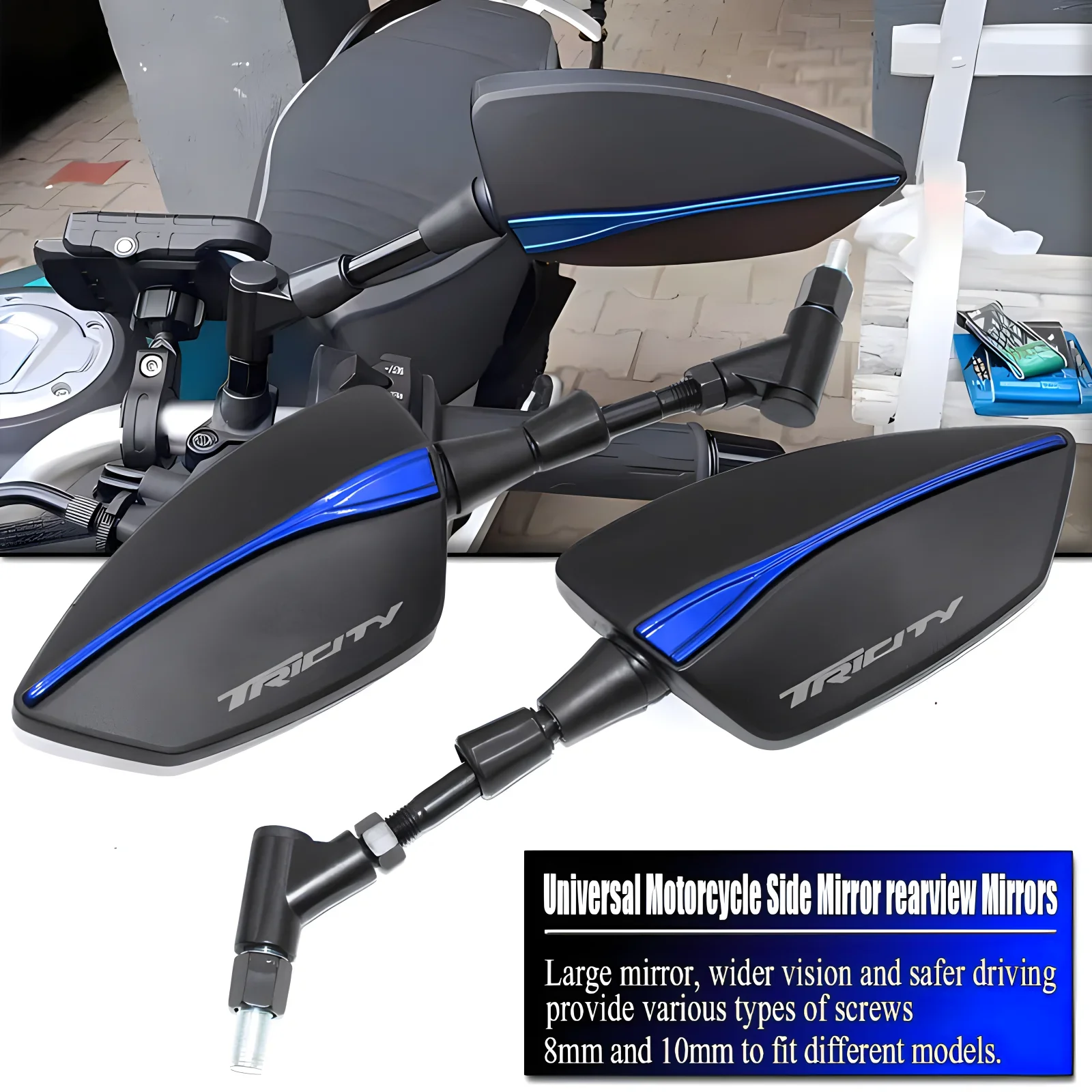 

Fit For Tricity 300 125 155 2018 2019 2020 2021 2022 Motorcycle Rearview Mirror, High-end Side Mirror, Motorcycle Accessories