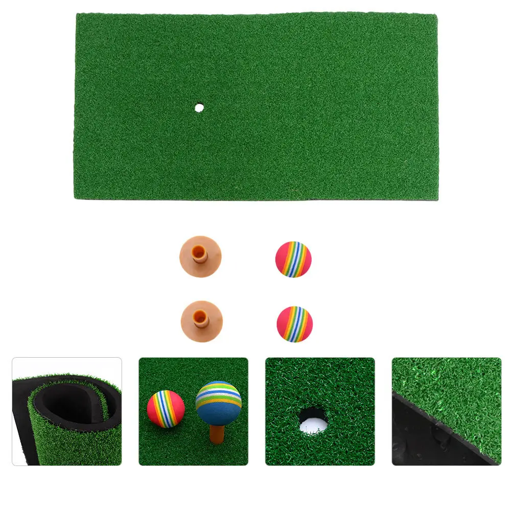 5 قطعة/المجموعة Pp العشب جولف ضرب حصيرة للداخلية في الهواء الطلق ممارسة دائم ممارسة وسادة واقعية محاكاة الملحقات #5