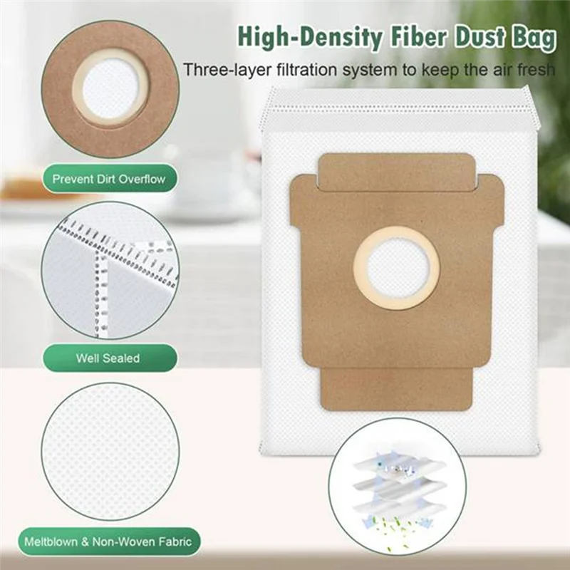 M04K 15 Uds para Irobot Roomba Plus 505 Combo/405 Combo accesorios para aspiradoras-filtros de Cepillo Lateral principal almohadilla de fregona bolsa de polvo