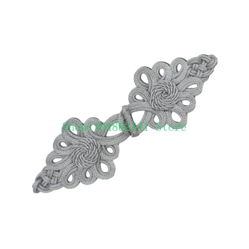 5ASD Китайский узел Cheongsam Button Tradition Ornament Ornament Золотые шелковые крепежи для шить