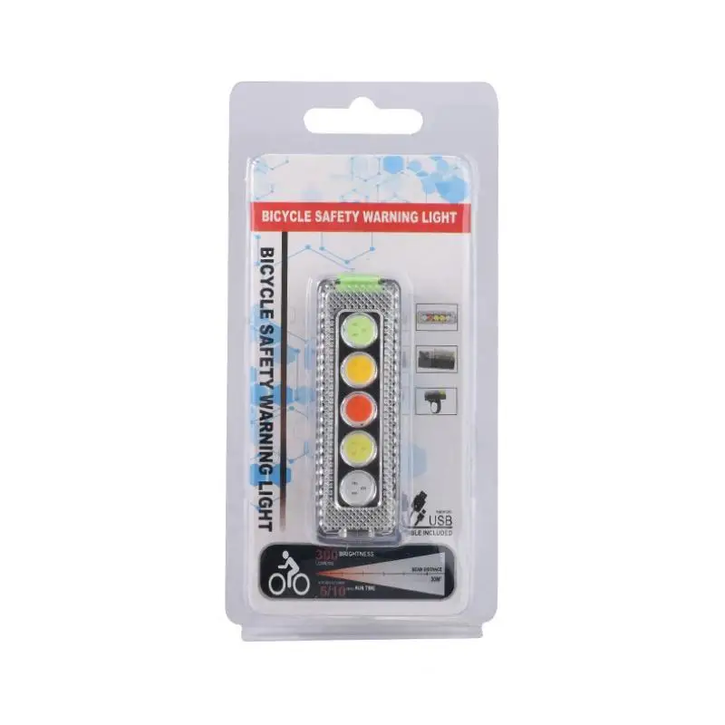 New Colorful Taillights USB Charging Mountain Bike Bright Creative Tail Lights Night Cycling Safety Warning Rear Lamps