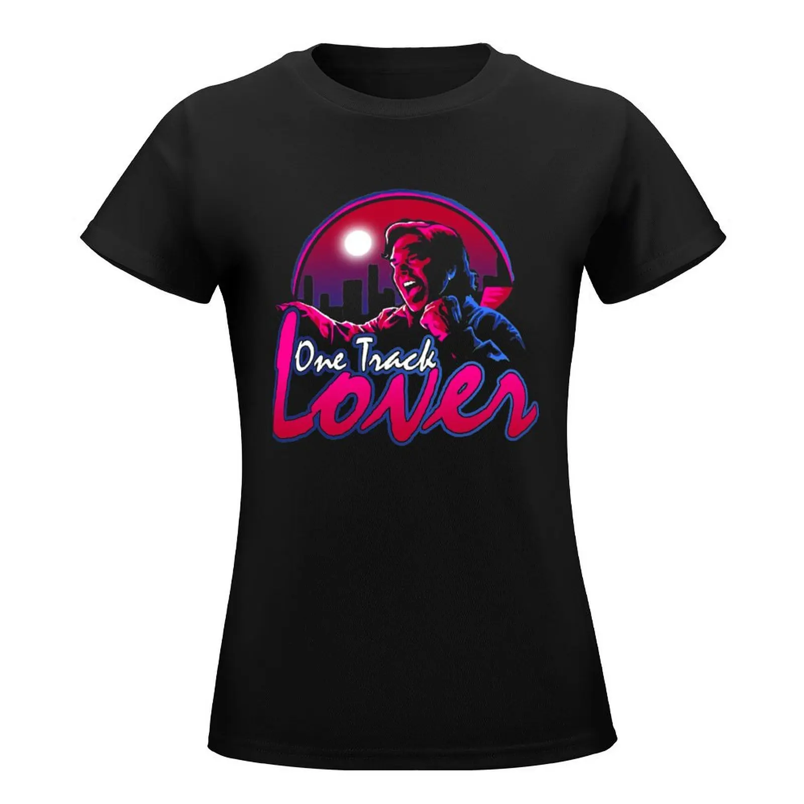 One track lover T-Shirt hippie clothes summer top plain t shirts for Women