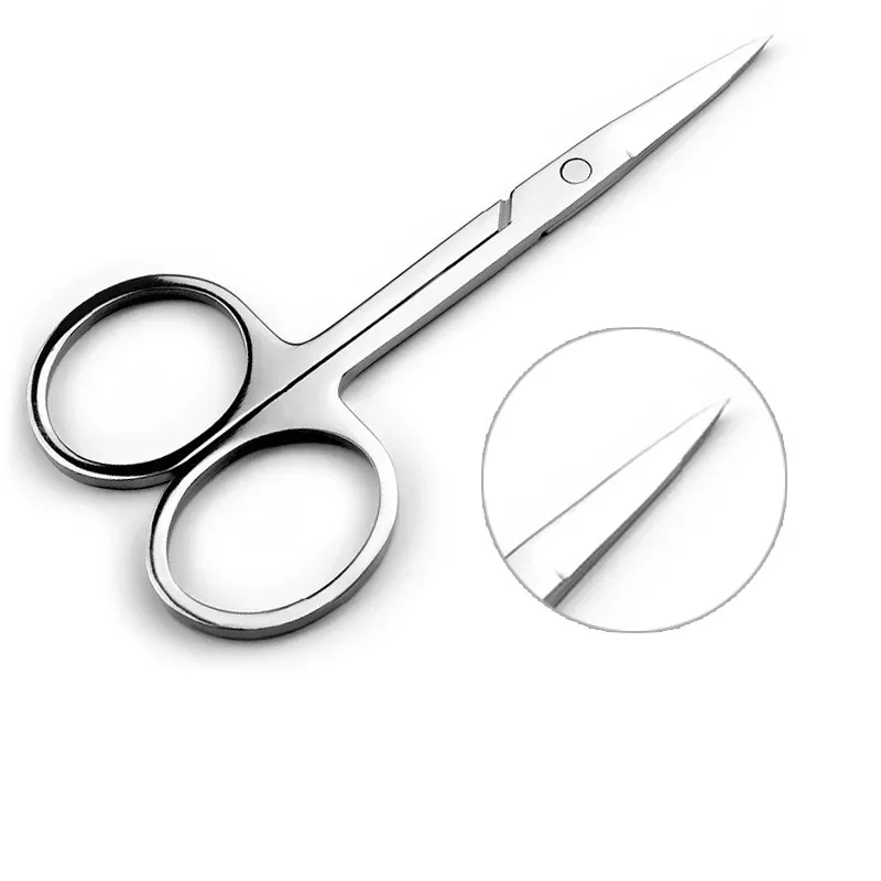 Stainless Steel Small Nail Tools Eyebrow Nose Hair Scissors Cut Manicure Facial Trimming Tweezer Makeup Beauty Tool