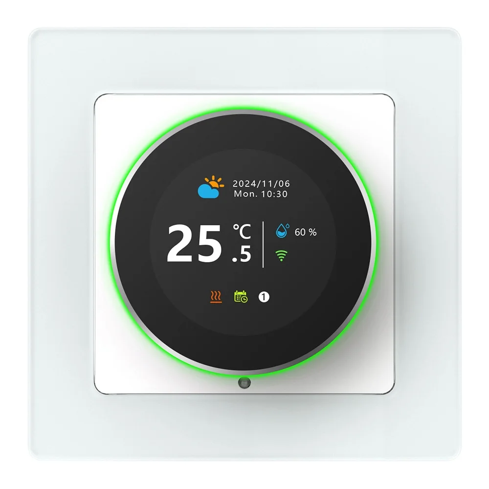 

For WiFi Smart Thermostat for Electric and Water Heating Programmable with Voice Activation and APP Functionality