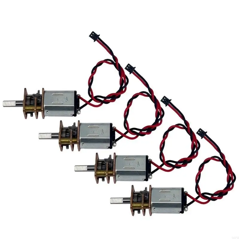 Motoriduttore preciso a doppia tensione 3V-6V da 4 pezzi per giocattoli e dispositivi robotica